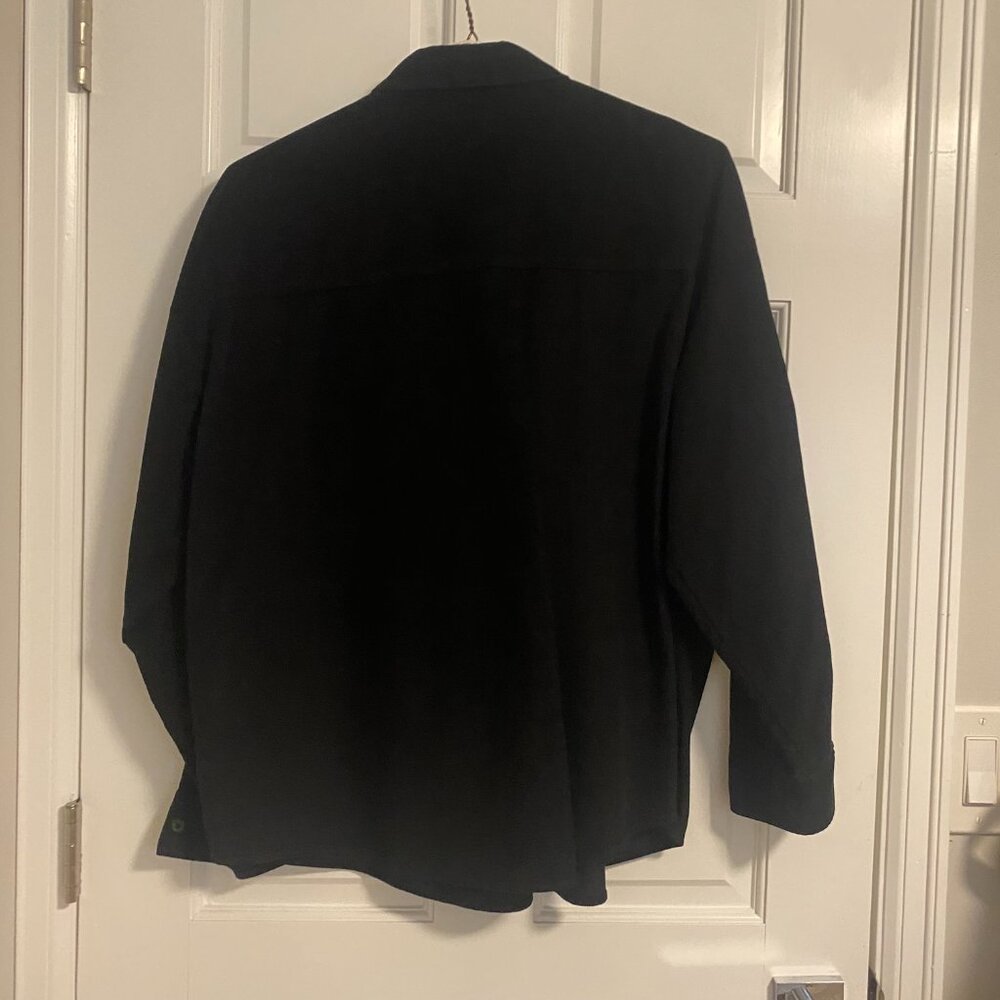 H&M Corduroy Balck Oversized Shirt Size M - Picture 7 of 8